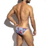 ES Collection Striped Floral Bikini Brief (UN686)