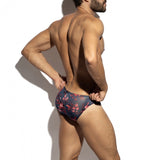 ES Collection Striped Floral Bikini Brief (UN686)