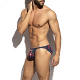ES Collection Striped Floral Bikini Brief (UN686)