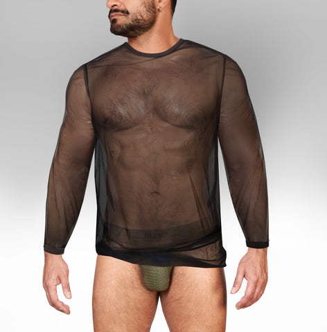 Alpha Charlie - Sheer Long Sleeve T-Shirt