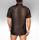 Alpha Charlie - Black Leaf Mesh Shirt