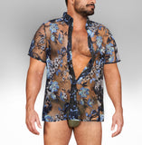 Alpha Charlie - Embroidered Blue Floral