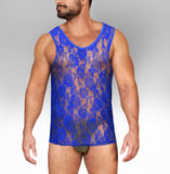 Alpha Charlie - Rose Mesh Tank Top