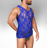 Alpha Charlie - Rose Mesh Tank Top