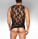 Alpha Charlie - Rose Mesh Tank Top