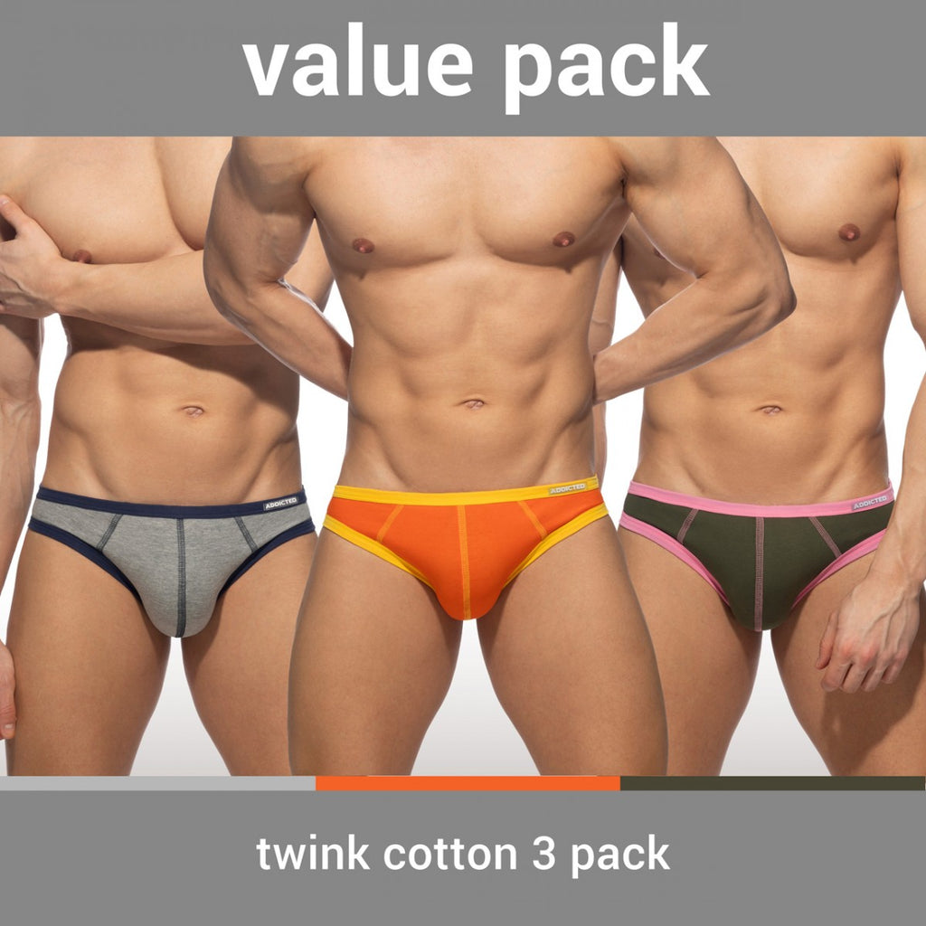 Addicted Twink 3-Pack Bikini (AD1191) Out on the Street Addicted Twink 3-Pack Bikini (AD1191) Out on the Street