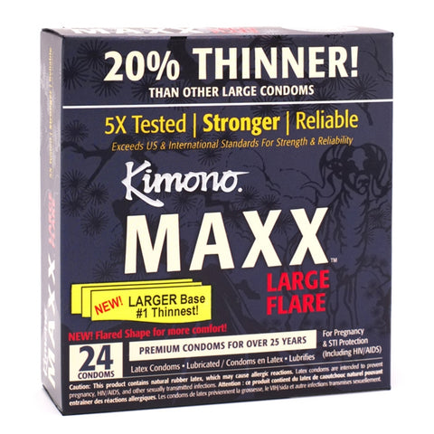 Kimono MAXX Large Flair Condom 24 Pack