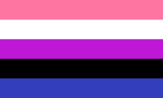 Gender Fluid Flag Silkscreened 3' x 5' Polyester