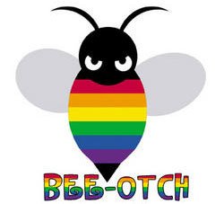 Bee-otch Sticker