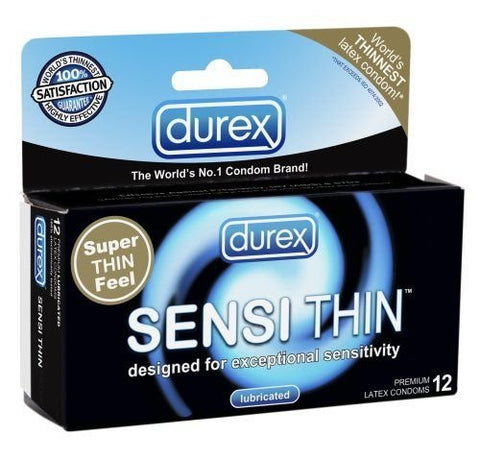 Durex Sensi-Thin Lubed Condoms 12-Pack (9859.27)