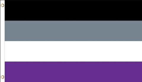 Asexual Flag Silkscreened 3' x 5' Polyester