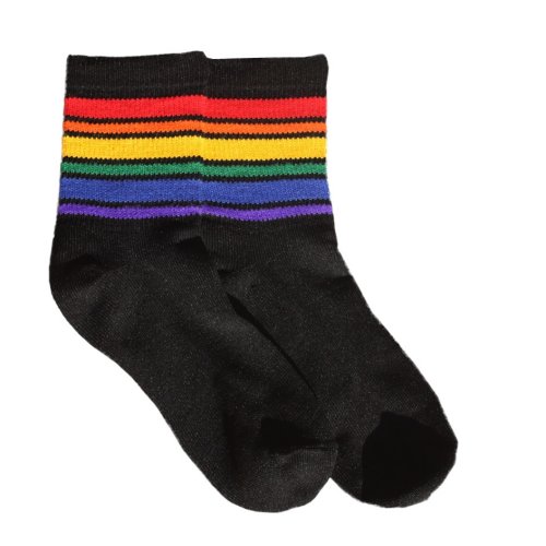 SALE: Womens Rainbow Pride Socks, Dance Department DD102x