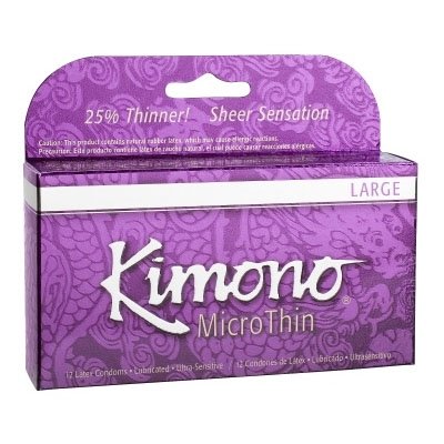Kimono Micro Thin Large Condom 12 Pack