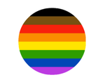 BIOPIC Inclusive Rainbow Pride Button