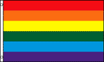Rainbow Flag Screenprinted 3' x 5' Polyester