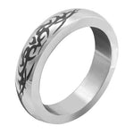Stainless Steel Tribal Design Cock Ring