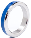 Stainless Steel Cock Ring with Colour Band