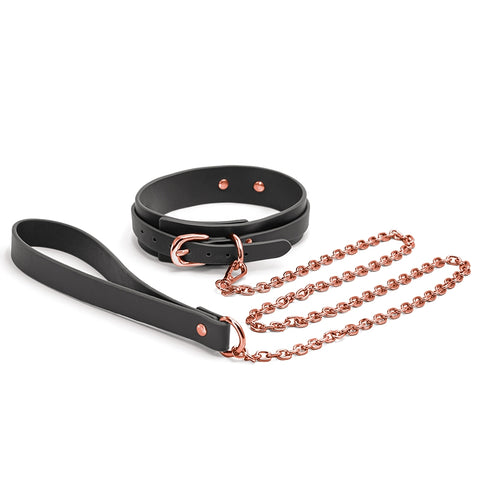 NS - Bondage Couture - Collar and Leash (39.1306.23)