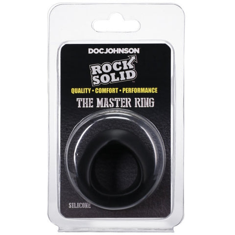 Rock Solid - The Master - Silicone Cock-Ring Black (3700.11)