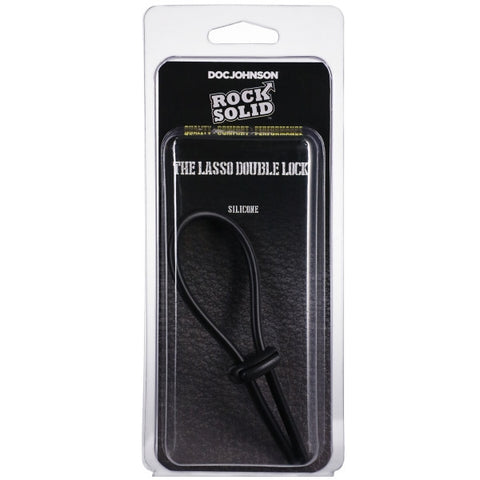 Rock Solid - The Lasso Double Lock CockRing Black (3700.31)