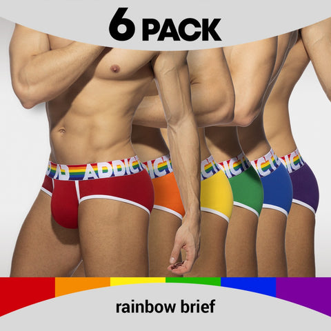 Addicted 6-Pack Rainbow Brief (AD1142)