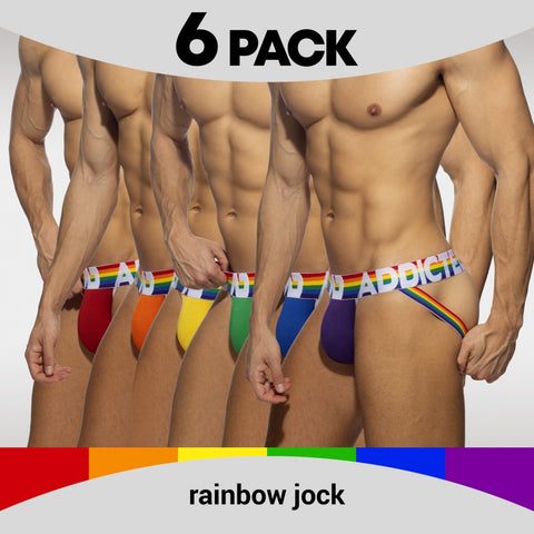 Addicted 6-Pack Rainbow Jock (AD1144)