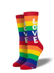 Rainbow Athletic Love Pride Socks
