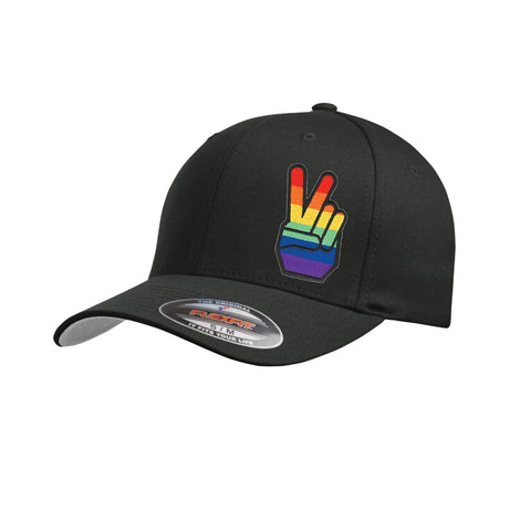 VRS Rainbow Peace Hand Patch FlexFit Cap