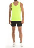 St33le Neon Spine Laser Cut Stretch Jersey Tank Top (255)