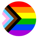 Progress Pride Flag Button