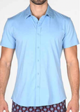 St33le Solid Knit Stretch Short Sleeve Shirt (960)