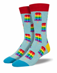 Rainbow Gay Pride Popsicle Socks