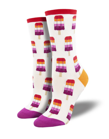 Lesbian Pride Popsicle Socks