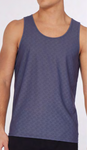 St33le Logo Embossed Mesh Gym Tank Top (247)