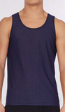 St33le Logo Embossed Mesh Gym Tank Top (247)