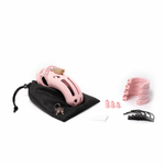 Chastity Kits - The Curve Pink Kit with 3 3/4" Cage (CB02293)