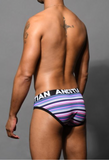 Andrew Christian Vivid Mesh Stripe Brief w/ Almost Naked (92577)