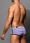 Andrew Christian Vivid Mesh Stripe Boxer w/ Almost Naked (92578)