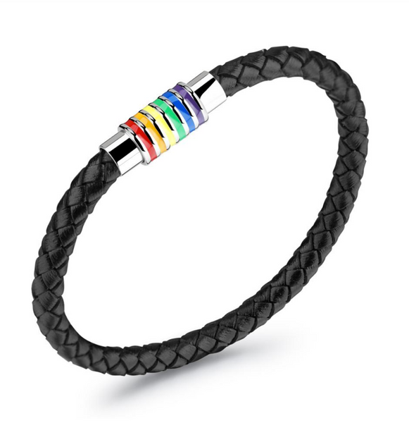 Pride 2025 leather bracelet