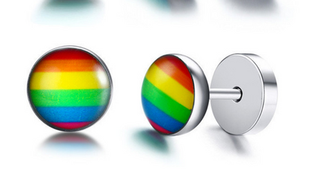 Rainbow Stainless Steel Earrings
