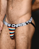 Andrew Christian California Stripe Jock w/ ALMOST NAKED® (92681)