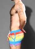 Andrew Christian Pride Stripe Swim Shorts (7931)
