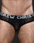 Andrew Christian Diamond Mesh Brief w/ ALMOST NAKED® (92577)