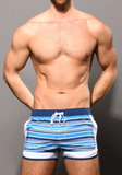 Andrew Christian Savoy Stripe Swim Shorts (7981)