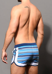 Andrew Christian Savoy Stripe Swim Shorts (7981)