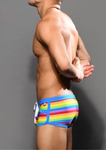Andrew Christian Pride Stripe Swim Trunk (7993)
