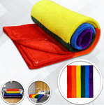 Rainbow Pride Flag Soft Plush Blanket 50" x 60"