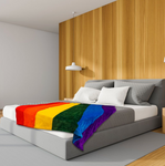 Rainbow Pride Flag Soft Plush Blanket 50" x 60"