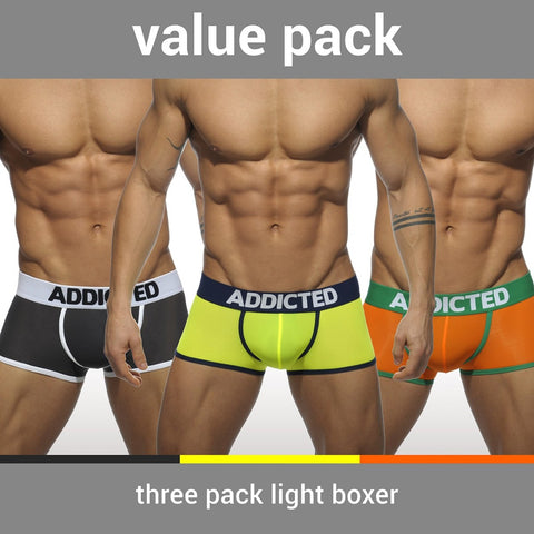 Addicted 3-Pack Light Boxer (AD403)