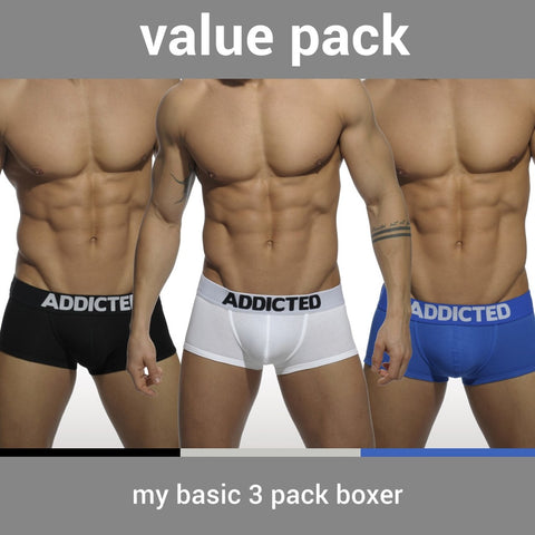 Addicted My Basic 3-Pack Boxer (AD421)
